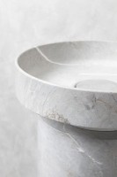 Раковина-чаша Boheme Corian 40 801-GR Amani Grigio искусственный камень (литьевой мрамор) накладная