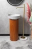 Раковина-чаша Boheme Corian 40 801-GR Amani Grigio искусственный камень (литьевой мрамор) накладная