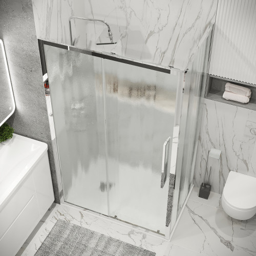 Душевой уголок Grossman Cosmo 100х80 120.K33.02.1080.10.02 профиль Хром стекло шиншилла