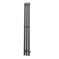 Электрический полотенцесушитель APEXTERMO Sirius 1100x120 SR10112GF с крючками цвет Графит металлик