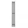 Электрический полотенцесушитель APEXTERMO Sirius 1100x120 SR10112GF с крючками цвет Графит металлик