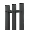 Электрический полотенцесушитель APEXTERMO Sirius 1100x120 SR10112GF с крючками цвет Графит металлик