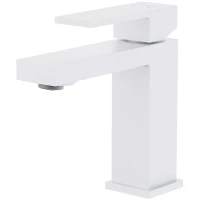Смеситель для раковины Royce Calypso RCM-120201WH Белый матовый латунь