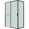 Душевой уголок Grossman Style 110х80 120.K33.05.1180.21.02 профиль Черный матовый стекло шиншилла