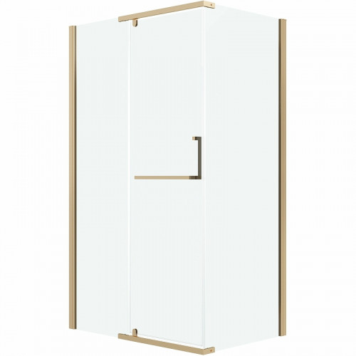 Душевой уголок Grossman Pragma 100х80 120.K33.03.1080.32.00 профиль Золото сатин стекло прозрачное