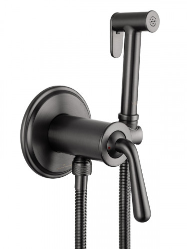 Гигиенический душ со смесителем Wonzon &amp; Woghand Steam WW-88829008-BGM цвет Темный графит