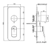 Смеситель для душа Fima Carlo Frattini Flo F3809X6SN цвет Никель