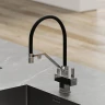 Смеситель для кухни Sancos Loro SC4007CH Хром Черный латунь