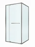 Душевой уголок Cezares Lux 100x80 LUX-AH-FS-11-100/80-C-GM профиль Оружейная сталь стекло прозрачное