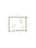 Душевой уголок Cezares Lux 100x80 LUX-AH-FS-11-100/80-C-GM профиль Оружейная сталь стекло прозрачное