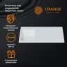 Раковина Orange 100 L ST-100RAL с местом под стиральную машину Белая искусственный камень (литьевой мрамор) полувстраиваемая, с местом под стиральную машину