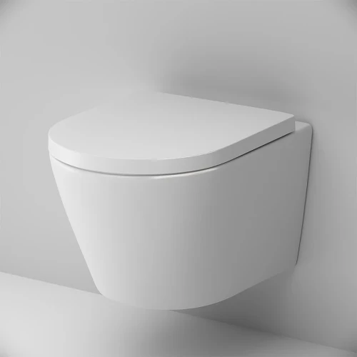 Комплект унитаза с инсталляцией AM.PM Sense FlashClean IS110101.741701 с сиденьем Микролифт и Белой глянцевой клавишей смыва фарфор подвесной
