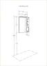 Зеркало со шкафом Aquaton Лиана 60 L 1A162702LL01L с подсветкой Белое
