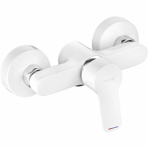 Смеситель для душа Kludi Pure Easy 378419165 Белый Хром латунь на стену