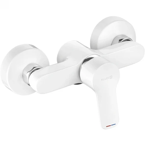 Смеситель для душа Kludi Pure Easy 378419165 Белый Хром латунь на стену