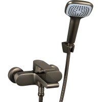 Смеситель для ванны Melodia della vita Waltz MDV30140gn Оружейная сталь латунь на стену однорычажный
