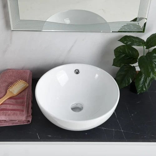 Раковина-чаша BelBagno 43 BB1077 Белая фаянс накладная