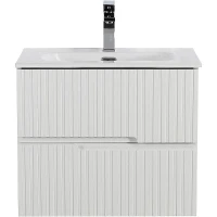 Тумба под раковину Cezares Duet-N 60 DUET-N-600-2C-SO-BL подвесная Bianco Lucido