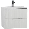 Тумба под раковину Cezares Duet-N 60 DUET-N-600-2C-SO-BL подвесная Bianco Lucido