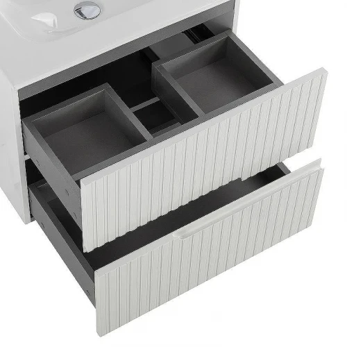 Тумба под раковину Cezares Duet-N 60 DUET-N-600-2C-SO-BL подвесная Bianco Lucido