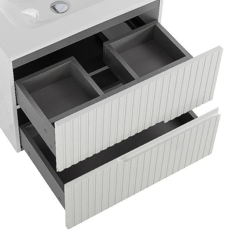 Тумба под раковину Cezares Duet-N 60 DUET-N-600-2C-SO-BL подвесная Bianco Lucido