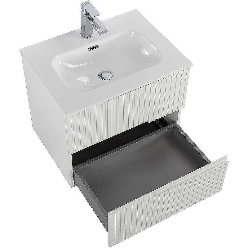 Тумба под раковину Cezares Duet-N 60 DUET-N-600-2C-SO-BL подвесная Bianco Lucido