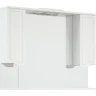 Зеркало со шкафом Corozo Мирра 105/С SD-00001545 с подсветкой Белое с механическим выключателем МДФ / ЛДСП, стекло