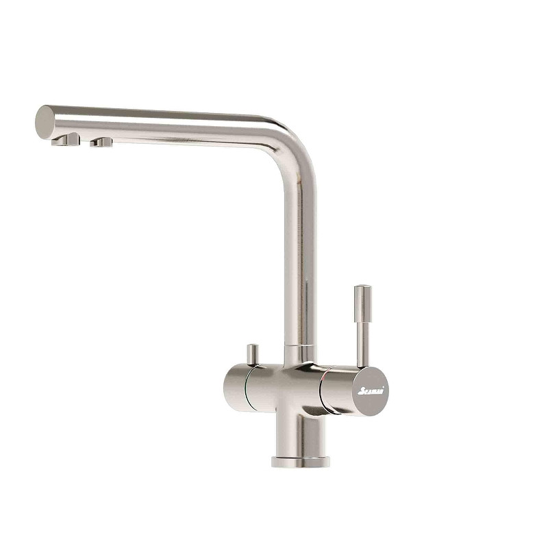 Смеситель для кухни Seaman Visconti SSL-7328-MS цвет Никель сатин