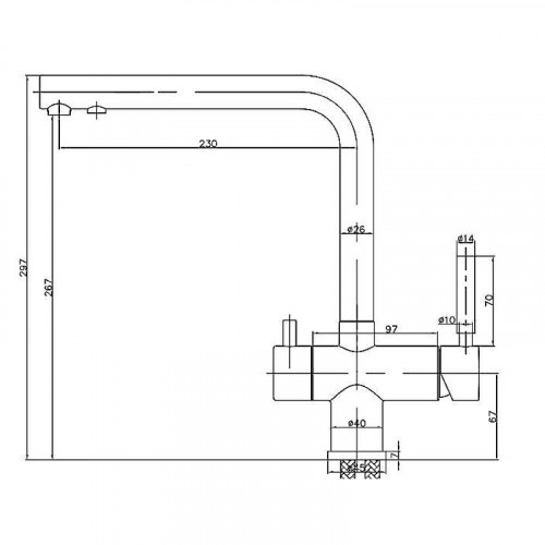Смеситель для кухни Seaman Visconti SSL-7328-MS цвет Никель сатин