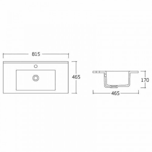 Раковина Vincea 80 VBS-13980 Белая