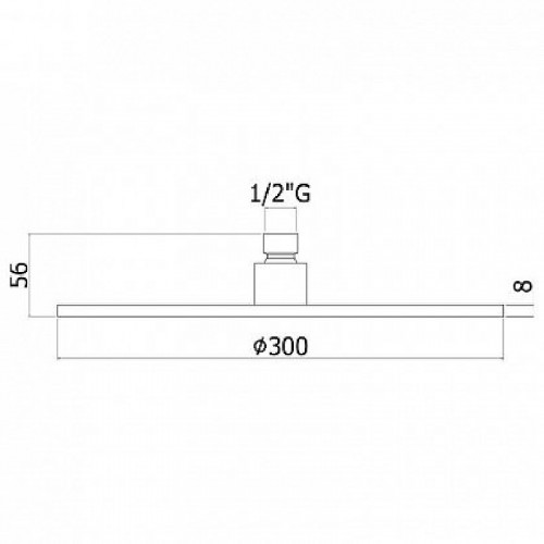 Верхний душ Paffoni Master King ZSOF079HG Медовое золото нержавеющая сталь на стену