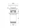 Донный клапан Wonzon & Woghand WW-88SS08-MB click-clack цвет Черный матовый