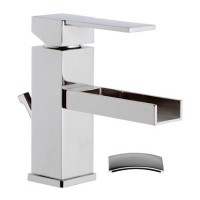 Смеситель для раковины Remer Qubica Cascata QC10 Хром на столешницу