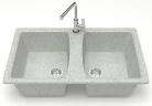 Кухонная мойка Azario Elmas 78 CS00078335 цвет Светло-серый