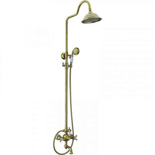 Душевая система Seaman Barcelone SSL-5523-AG Состаренное золото латунь на стену