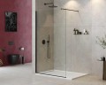 Душевая перегородка Cezares Liberta 125 LIBERTA-L-1-125-120-C-NERO профиль Черный матовый стекло прозрачное