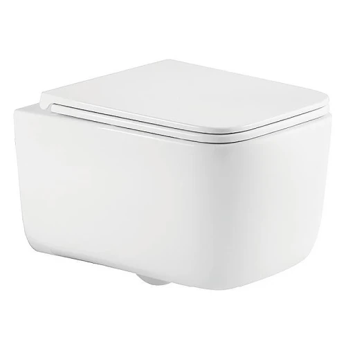 Унитаз Azario Bacio AZ-5103T-WHT подвесной цвет Белый с сиденьем Микролифт