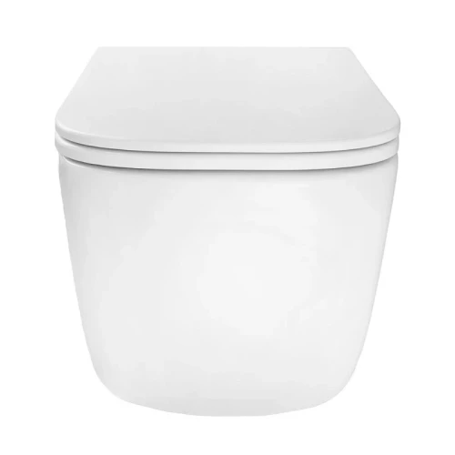 Унитаз Azario Bacio AZ-5103T-WHT подвесной цвет Белый с сиденьем Микролифт