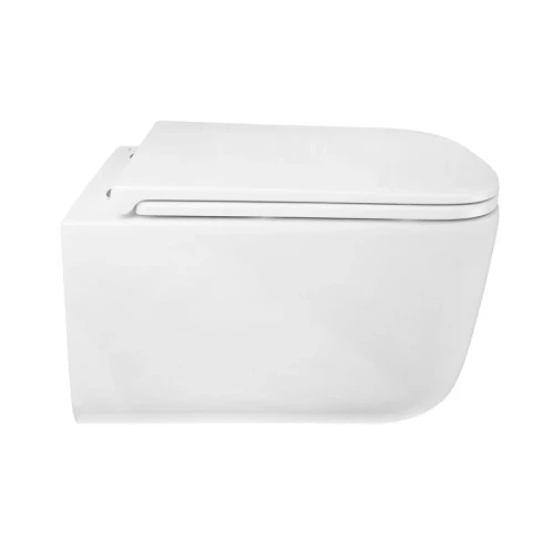 Унитаз Azario Bacio AZ-5103T-WHT подвесной цвет Белый с сиденьем Микролифт