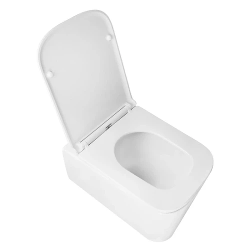 Унитаз Azario Bacio AZ-5103T-WHT подвесной цвет Белый с сиденьем Микролифт
