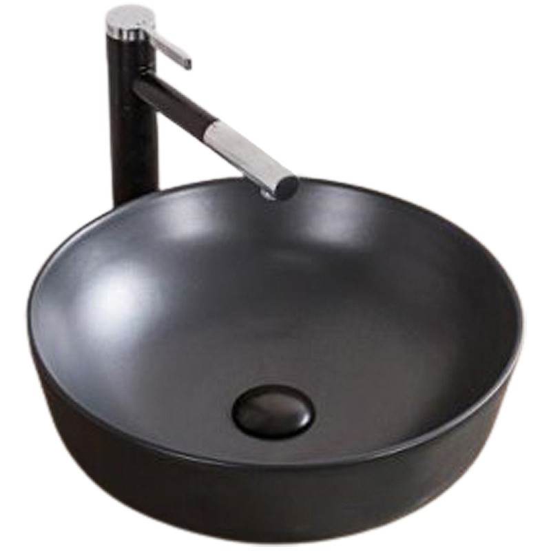 Раковина-чаша BelBagno 41 BB1315-H301 Черная матовая фаянс накладная