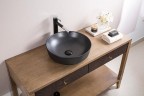 Раковина-чаша BelBagno 41 BB1315-H301 Черная матовая фаянс накладная