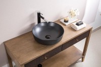 Раковина-чаша BelBagno 41 BB1315-H301 Черная матовая фаянс накладная