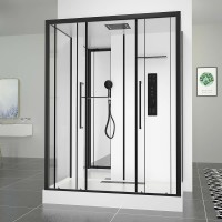 Душевая кабина Black&amp;White Galaxy G8030 160х85 8030000 с гидромассажем