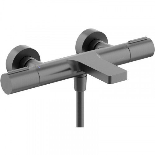 Смеситель для ванны Sancos Etna SC9006GG с термостатом Вороненая сталь