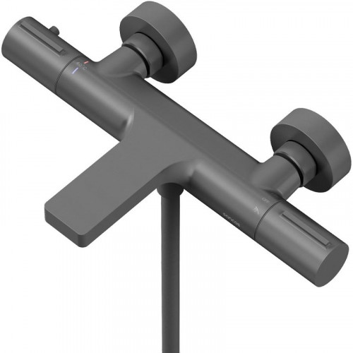 Смеситель для ванны Sancos Etna SC9006GG с термостатом Вороненая сталь