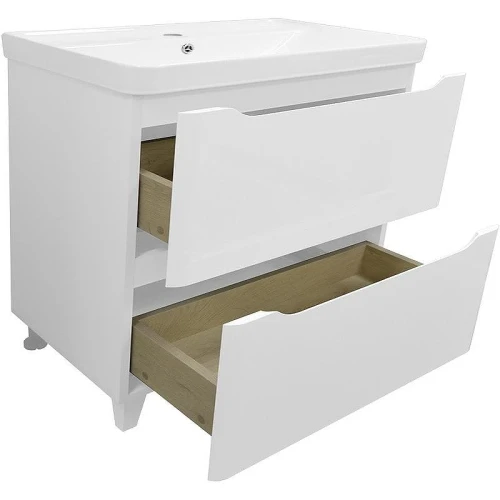 Тумба с раковиной Azario Lotos 80/2 Н CS00081987 Белая