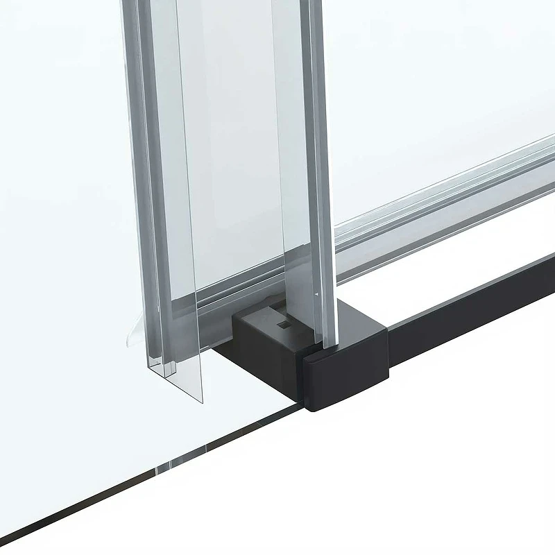 Душевой уголок Vincea Como Soft 130x80 VSR-1CS8013CLB профиль Черный стекло прозрачное