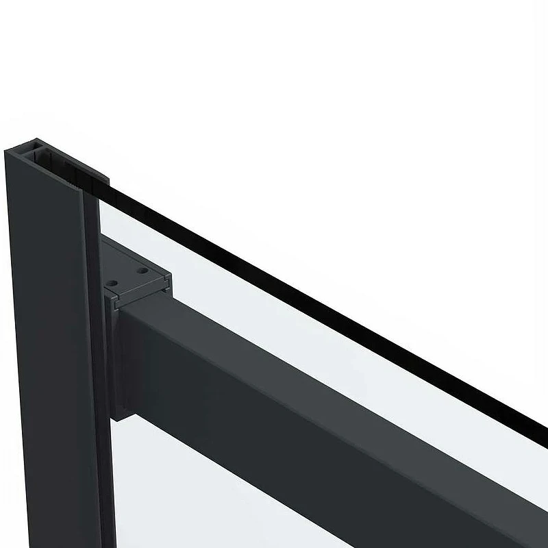 Душевой уголок Vincea Como Soft 130x80 VSR-1CS8013CLB профиль Черный стекло прозрачное