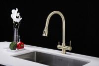 Смеситель для кухни Paulmark Lange La214212-BR Бронза латунь